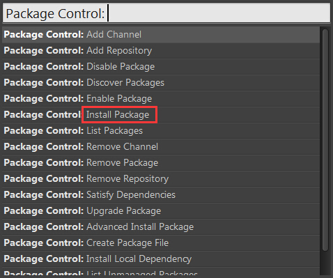 Install Package