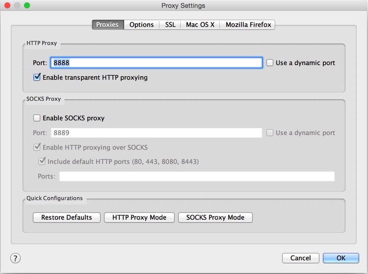 Charles HTTP Proxy